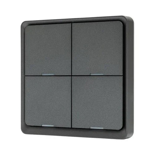 מתג הדבקה חכם - 12 תרחישים אפור ZIGBEE - אור שי סיטונאות חשמל בע״מ